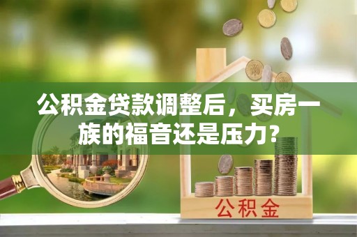 临沂公积金贷款调整后，买房一族的福音还是压力？